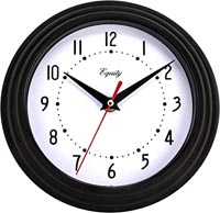 LC WALL  CLOCK 8"" BLACK