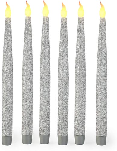 11.5" TAPER CANDLE SILVER CANDLE