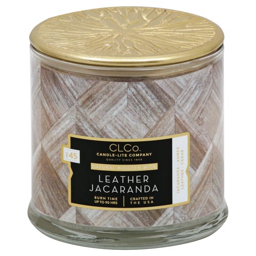 CANDLE-LITE LEATHER HACARANDA