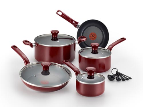 EXCITE 14PC FRY PAN SET RED