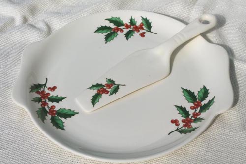 CC CHRISTMAS CAKE PLATE/SERVER