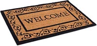 24X36 CORDIAL WELCOME BLK BORDER