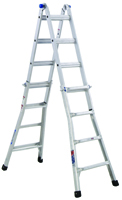WERNER MT-17 Telescoping Multi-Ladder, 300 lb Weight Capacity, 16-Step,
