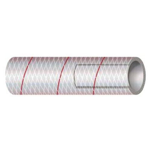 HOSE CLEAR W/RED TR 1 1/4 X 50FT