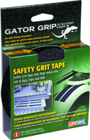 INCOM Gator Grip RE3950 Anti-Slip Safety Grit Tape, 15 ft L, 1 in W, Black