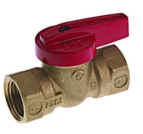 B&K Mueller 110-522 3/8 Inch Ips Gauge Gas Valve