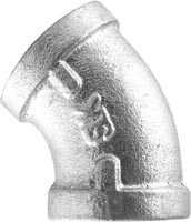 Galvanized 45 Degree Elbows, 1"