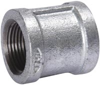 Pipe Coupling, 2 in, NPT, 150 lb, Malleable Iron, Galvanized
