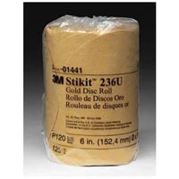 STIKIT GOLD DISC ROLL 6" P120A