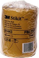 STIKIT GOLD DISC ROLL 6" P80A