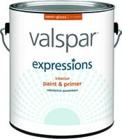 EXPRESSIONS INTERIOR LATEX SEMI-GLOSS GAL WHITE