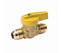 1/2 By 1/2 Inch Forged Brass Gas Ball Valve
