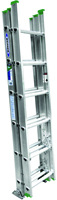 WERNER D1216-3 Extension Ladder, 225 lb Weight Capacity, 13 ft L Extension,