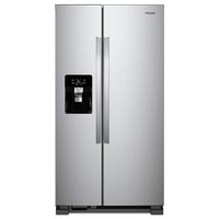WHIRLPOOL SXS FRIDGE S.STEE 21CF