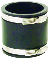 Fernco P1056-33 Pipe Coupling, 3 in, 3.981 in L, Black