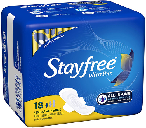 STAYFREE UL/THIN REG W/WINGS 18C