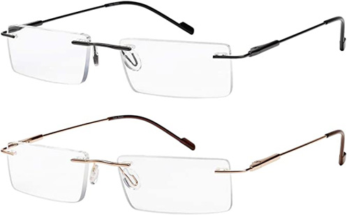 READING GLASSES RIMLESS 250