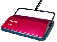 BISSELL Swift Sweep 22012 Floor and Carpet Sweeper, Dual Brush, Red