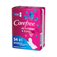 CAREFREE BODY REG UNSCENTED 54CT