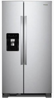 Whirlpool 24.6-cu ft Side-by-Side Refrigerator with Ice Maker | Stainless