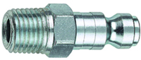 Tru-Flate 12-125 T-Style Hose Plug, 1/4 in MNPT, Steel