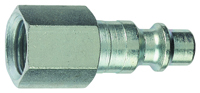 Tru-Flate 12-235 I/M-Style Plug, 1/4 in FNPT, Steel
