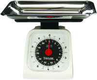 TAYLOR 3880 Kitchen Scale, 22 lb Capacity, Analog Display, Styrene