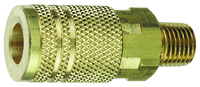 Tru-Flate 13-225 I/M-Style Coupler, 1/4 in MNPT, Brass
