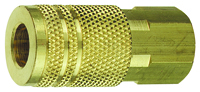 Tru-Flate 13-235 I/M-Style Coupler, 1/4 in FNPT, Brass