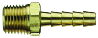 Tru-Flate 21-133 Air Hose Fitting, 1/4 in MNPT x Barb, Brass