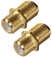 Zenith VA1002RG6FT Feed-Thru Connector, 18 AWG, F Connector, Gold