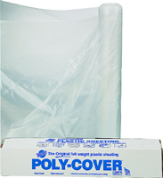 ORGILL POLY 4X40-C Poly Film, 100 ft L, 40 ft W, 4 mil Thick, Clear