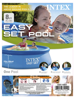 INTEX Easy Set 28110EH Pool Set, 639 gal Capacity, Plastic