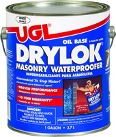 UGL DRYLOK 20713 Masonry Waterproofer, Liquid, White, 1 gal Pail
