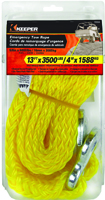 KEEPER 02855 Tow Rope, 5/8 in Dia, 13 ft L, Polypropylene