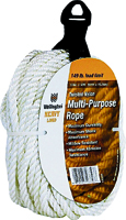 Wellington 16356 Rope, 136 lb Working Load Limit, 50 ft L, 1/4 in Dia, Nylon
