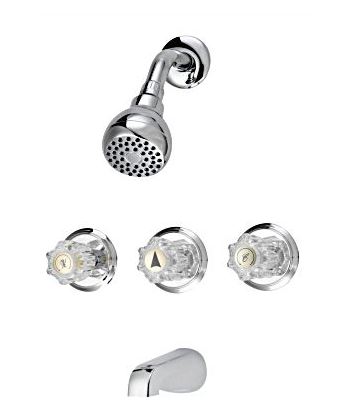 FAUCET TUB/SHOWER 3HNDL CHROME