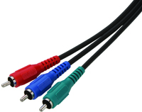 Zenith VC1006COMPON Video Cable, Black Sheath