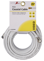 Zenith VG102506W Coaxial Cable, 18 AWG
