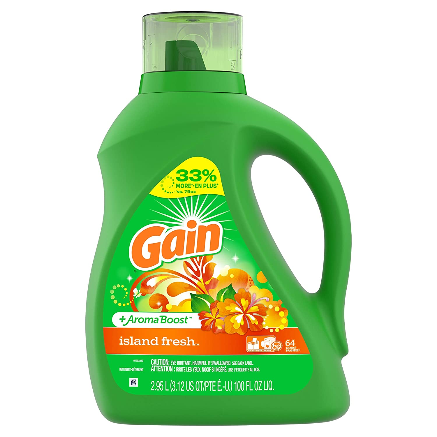 GAIN LIQUID DETERGENT 64LD 100Z