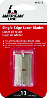 American Line 66-0210 Single Edge Blade, 1-1/2 in L, 3/4 in W Blade, HCS