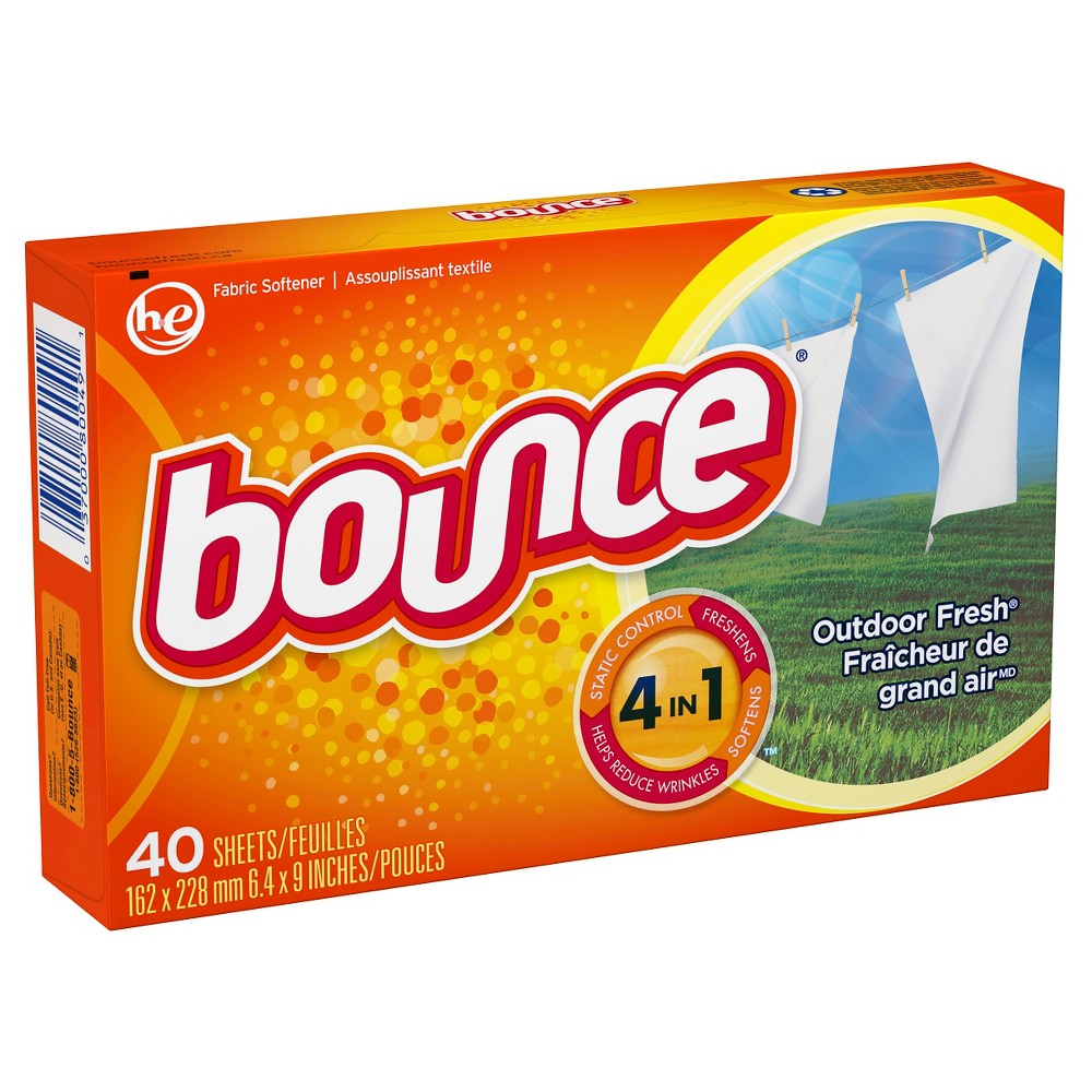 Bounce Outdoor Fresh Fabric Softener Sheets, 40 Count