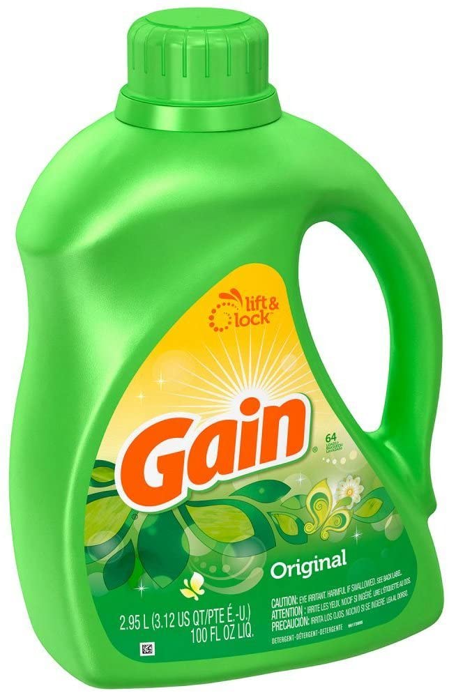 Gain Original Scent High Efficiency Liquid Laundry Detergent, 100 Ounce