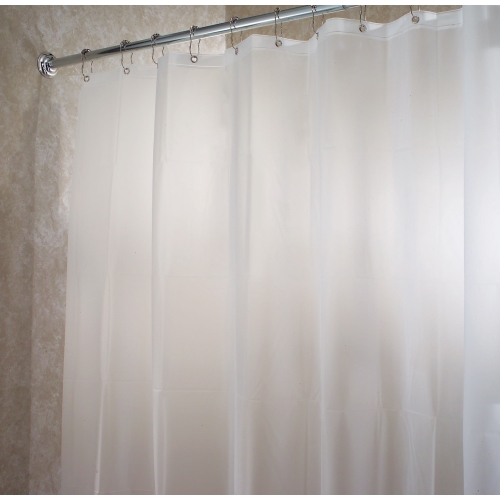 iDESIGN 14752 Shower Curtain/Liner, 72 in L, 72 in W, EVA, White