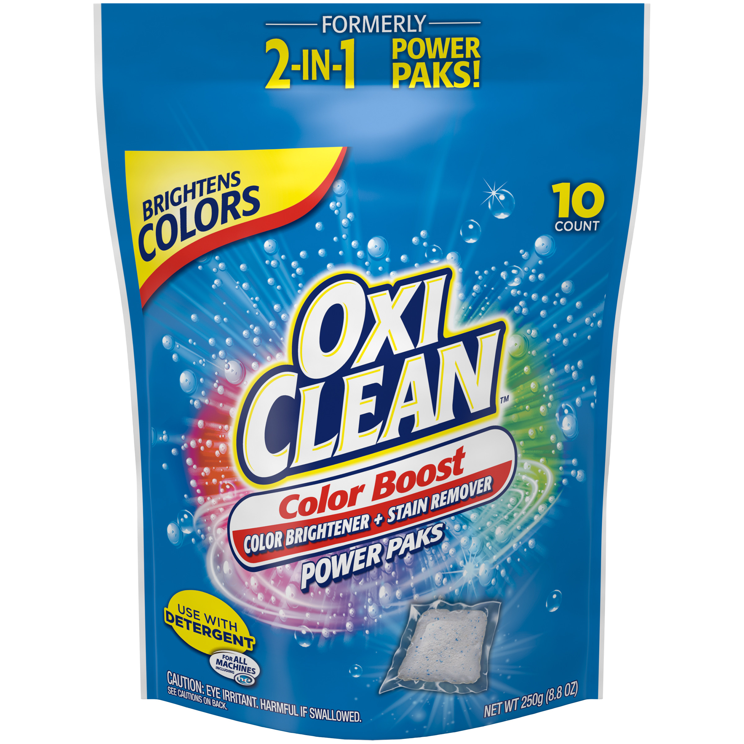 OxiClean Color Boost Color Brightener plus Stain Remover Power Paks, 10