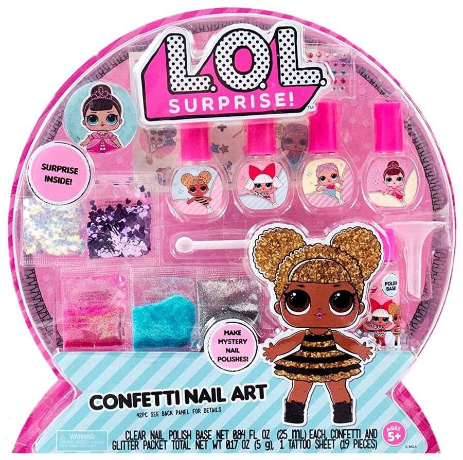 L.O.L. Surprise Confetti Nail Art
