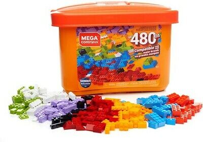 Mega Construx Building Blocks Orange Tub, 480pc