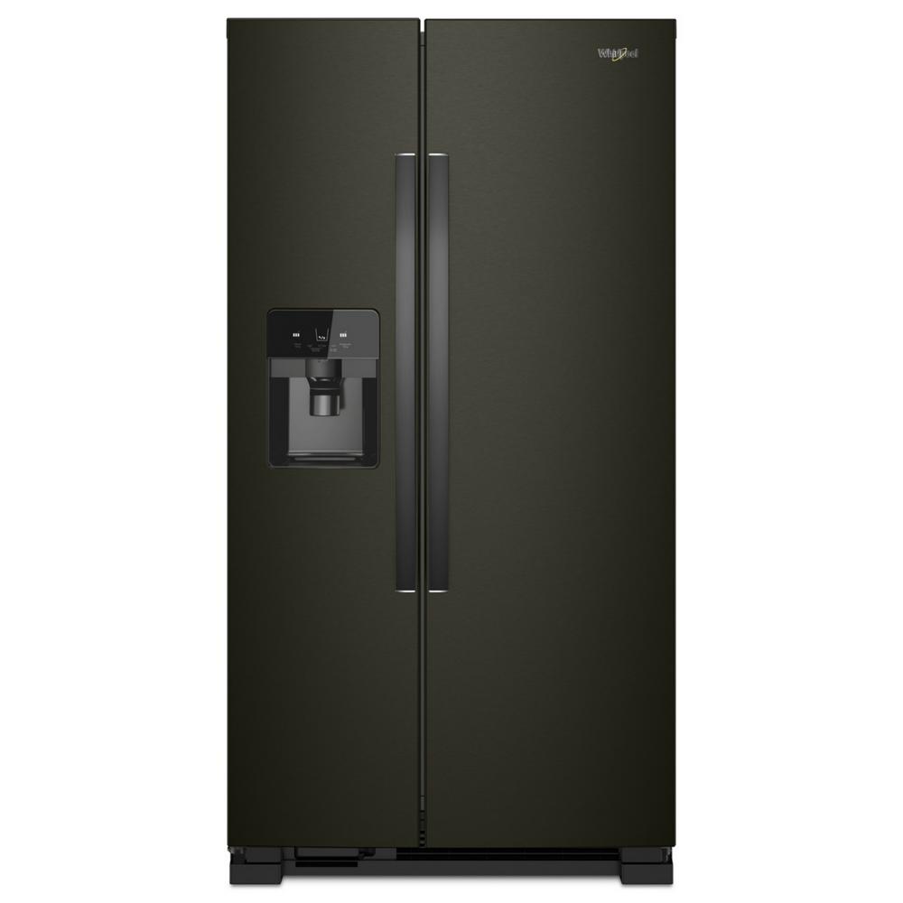 Whirlpool 25 cu. ft. Wide Side-by-Side Refrigerator | Black Stainless Steel