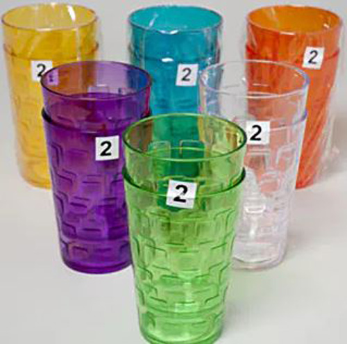 TUMBLERS GLASS LOOK 2PK 18OZ