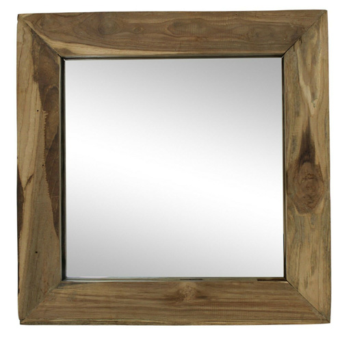 MIRROR RECLAIMED TEAK SQUARE